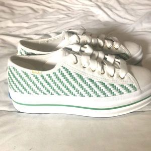 NEW keds x kate spade triple up multiwoven sneaker